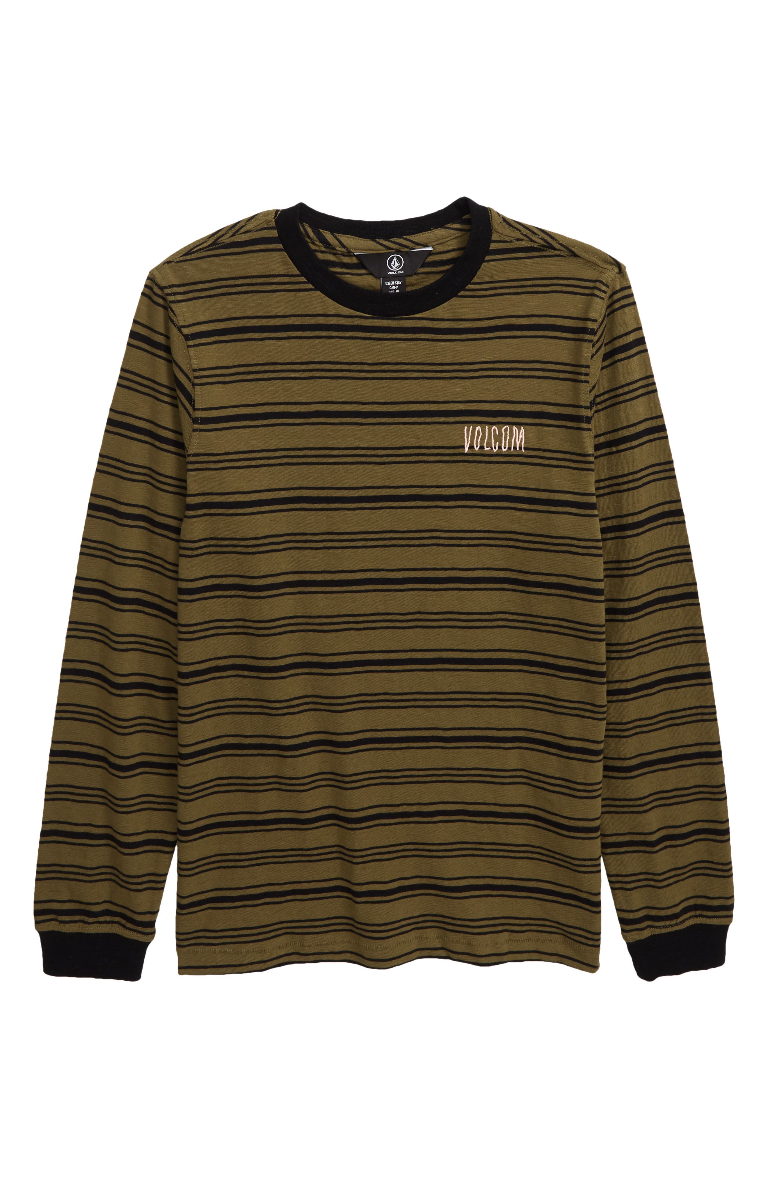 Volcom Mens Toner Modern Striped Long Sleeve Shirt